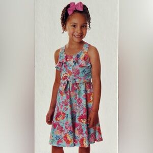 Jona Michelle Girls Floral Summer Dress - Multicolor